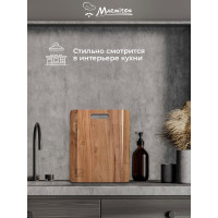Разделочная доска MARMITON акация, 38,5x32x1,5 см 17709