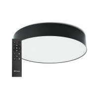 Светодиодный управляемый светильник FERON AL6200 Simple matte тарелка 165W 3000К-6500K черный 48068