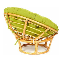 Кресло Tetchair PAPASAN 23/01 W Honey с подушкой, флок, мед/олива 23 13740