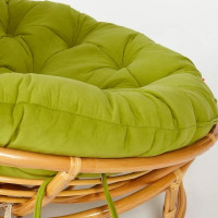Кресло Tetchair PAPASAN 23/01 W Honey с подушкой, флок, мед/олива 23 13740