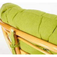 Кресло Tetchair PAPASAN 23/01 W Honey с подушкой, флок, мед/олива 23 13740