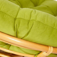 Кресло Tetchair PAPASAN 23/01 W Honey с подушкой, флок, мед/олива 23 13740