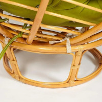Кресло Tetchair PAPASAN 23/01 W Honey с подушкой, флок, мед/олива 23 13740