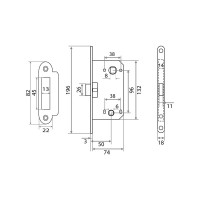 Бесшумная защелка Trodos SD600WC PB золото 202040