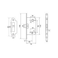 Бесшумная защелка Trodos SD600WC BN черный никель 202205