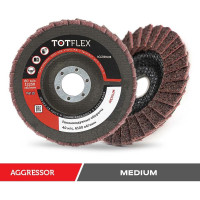 Круг лепестковый из нетканого материала 125x22.2 мм, MEDIUM Totflex 4631163996167