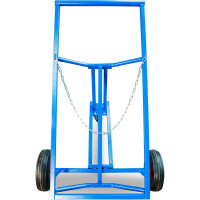 Тележка для металлических бочек TOR КБ-2, колеса 250 пневмо + 160 поворотное 1023594