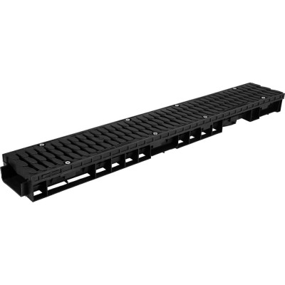 Лоток Aquastok ЛВП Master DN100 H70 B125 1000x148x70 с пластиковой решеткой (комплект) (110701) 549069