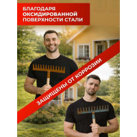 Грабли ООО Агростройлидер 10-ти зубые витые с черенком 1200 мм в сборе САД-08.03.1