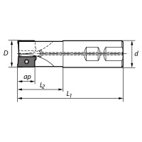 Корпус фрезы N250.D32/Z3 NORGAU 022250032
