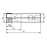 Корпус фрезы N300.D32/Z2 NORGAU 022300032