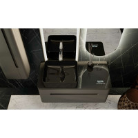 Подвесная тумба Jorno Shine 100 с медиа модулем для раковины MELANA MLN-320353MB Shi.01.100-M, P, A