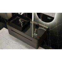 Подвесная тумба Jorno Shine 100 с медиа модулем для раковины MELANA MLN-320353MB Shi.01.100-M, P, A
