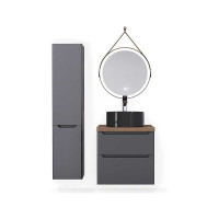 Зеркало Jorno Wood 50, с подсветкой и бесконтактным включателем Wood.02.50/ТК