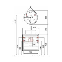 Зеркало Jorno Wood 50, с подсветкой и бесконтактным включателем Wood.02.50/ТК