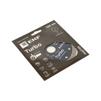 Диск алмазный Turbo Master (125x22.23 мм) EKF dd-125t