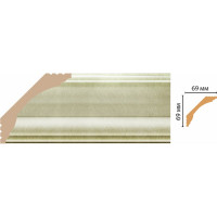 Плинтус потолочный Decomaster D100-373 69x69x2400 мм D100-373 ДМ