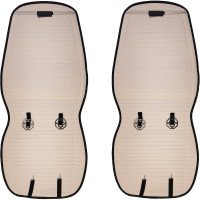 Накидка сиденья SKYWAY POSH вельвет/экокожа, 5 предметов, черная S01302051