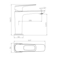 Смеситель для раковины Rossinka RS46-11
