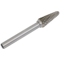 Борфреза сфероконическая (L) 10 твердосплавная ВК8 dхв=6 мм Х-образная насечка Beltools ri.382.13