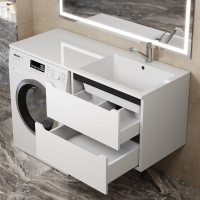 Тумба над стиральной машиной uperwood Tanos 60 см, подвесная, белый/графит 291020261