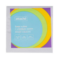 Стикеры Attache Bright colours с клеевым краем 76x76 мм фиолетовый 100 листов 1495409