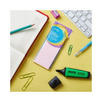 Стикеры Attache Bright colours с клеевым краем 38x51 мм розовый 100 листов 3 шт в наборе 1495381