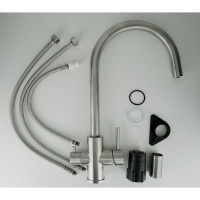 Смеситель для кухни ESKO, Кухня/Kitchen, с подключением к фильтру, нержавеющая сталь, K22S
