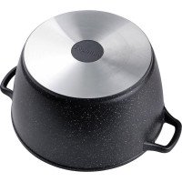 Кастрюля Горница 5 л, без крышки, антипригарное покрытие, гранит ТБ11195