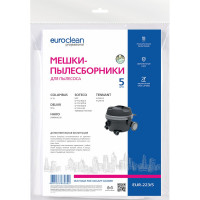 Мешки синтетические многослойные 5 шт. для пылесоса COLUMBUS, DELVIR, HAKO, SOTECO EURO Clean EUR-223/5