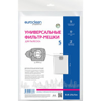 Фильтр-мешки универсальные 5 шт. для профессиональных пылесосов до 25 л EURO Clean EUR-25L/5m