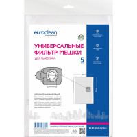 Фильтр-мешки универсальные 5 шт. для профессиональных пылесосов до 36 л EURO Clean EUR-36L-G/5m