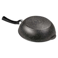 Сотейник Горница 240/82 мм, пластиковая ручка, антипригарное покрытие, гранит ПС7241