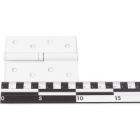 Врезные петли НОРА-М 750-4" правые 100x75x2,5 белые, 2 шт. 18486