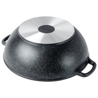 Казан Горница Гранит 300/170 мм, 8 л, с крышкой, литая ручка, антипригарное покрытие ТП9377