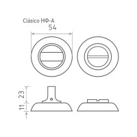 Сантехническая завертка НОРА-М НФ-А цвет-белый 17246