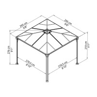 Открытая беседка Palram GAZEBO PALERMO 3000 702425