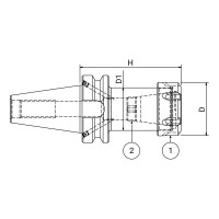 Патрон цанговый ISO40 MAS403BT P/P H160 ER16 ES PAGNONI 340PP410 ES