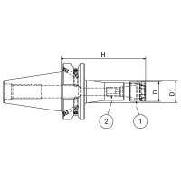 Патрон цанговый ISO40 MAS403BT P/P H160 ER16MINI PAGNONI 340PM410