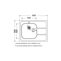 Мойка Ukinox Иннова IND800.600 6C 0R