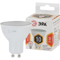 Светодиодная лампочка ЭРА STD LED MR16-10W-827-GU10 GU10 10 Вт софит теплый белый свет, Б0057154