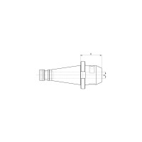 Оправка ISO50 DIN2080 WELDON H85 D32 PAGNONI 550WLD32