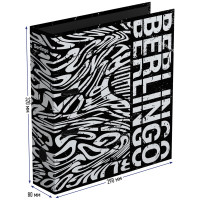 Папка-регистратор Berlingo Monochrome, 80 мм, ламинированная, с рисунком AMl80S01