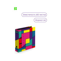 Папка-регистратор Berlingo Color Block, 80 мм, ламинированная, с рисунком AMl80S03