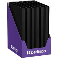 Папка с 20 вкладышами Berlingo Soft Touch, 17 мм, 700 мкм, черная, с внутр. карманом DB4_20980