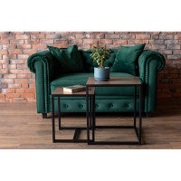 Журнальный столик ТИТАН МЕТА Терса, ясень шимо темный 4670026244113