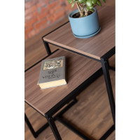 Журнальный столик ТИТАН МЕТА Терса, ясень шимо темный 4670026244113