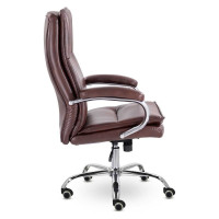 Кресло UTFC CH-701 Куба В хром ХДП Ср R-0469 каштан ДККуба10