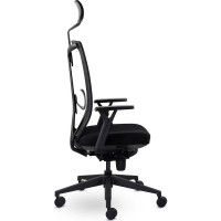 Кресло с подголовником UTFC Профи М-900 черное, пластик КИПрофи01