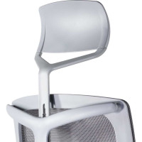 Кресло с подголовником UTFC Профи М-900 серое, пластик КИПрофи02